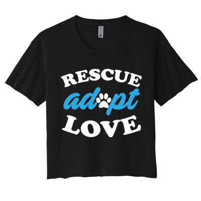 Rescue Adopt Love Crop Top