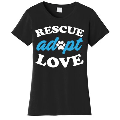 Rescue Adopt Love Women's T-Shirt