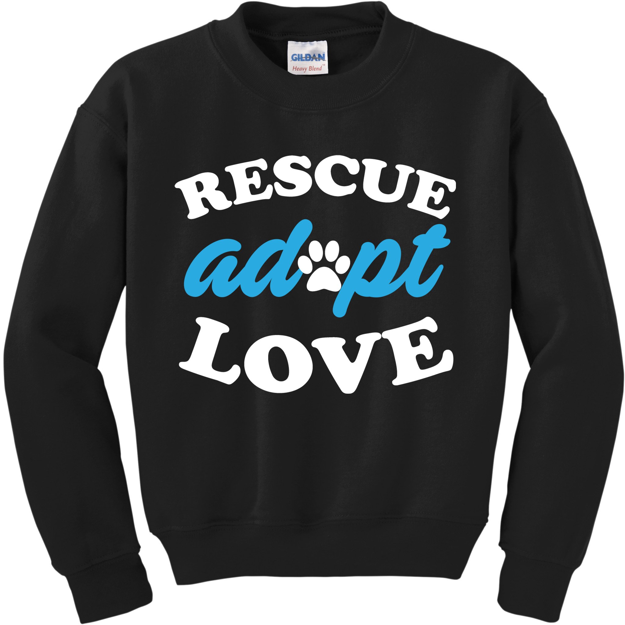 Rescue Adopt Love Kids Sweatshirt