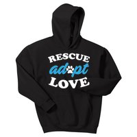 Rescue Adopt Love Kids Hoodie