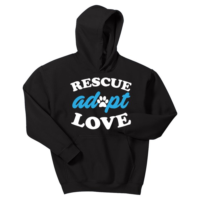 Rescue Adopt Love Kids Hoodie