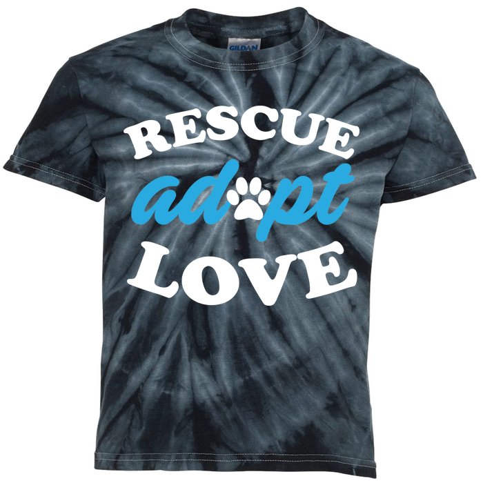 Rescue Adopt Love Kids Tie-Dye T-Shirt