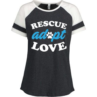 Rescue Adopt Love Enza Ladies Jersey Colorblock Tee