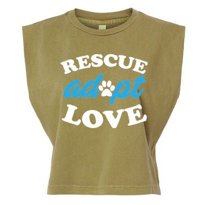 Rescue Adopt Love Garment-Dyed Women's Muscle Tee