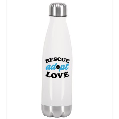 Rescue Adopt Love Stainless Steel Insulated Water Bottle