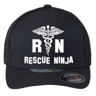 Rescue Ninja RN Nurse Flexfit Unipanel Trucker Cap