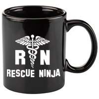 Rescue Ninja RN Nurse 11oz C Handle Ceramic Mug