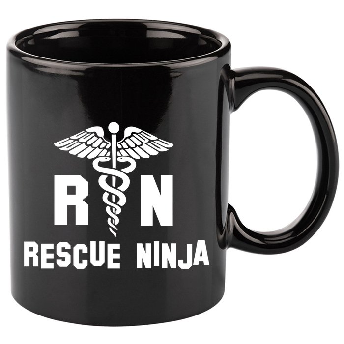 Rescue Ninja RN Nurse 11oz C Handle Ceramic Mug