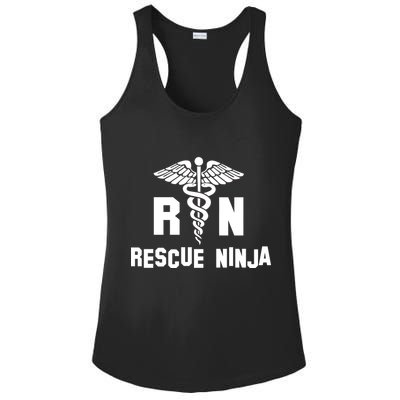Rescue Ninja RN Nurse Ladies PosiCharge Competitor Racerback Tank