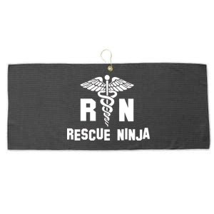 Rescue Ninja RN Nurse Large Microfiber Waffle Golf Towel