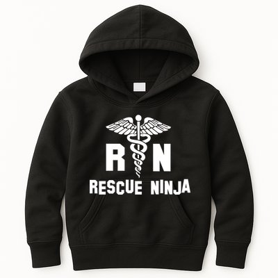 Rescue Ninja RN Nurse Kids Hoodie