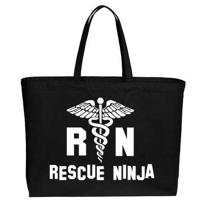 Rescue Ninja RN Nurse Cotton Canvas Jumbo Tote