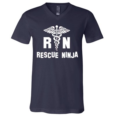 Rescue Ninja RN Nurse V-Neck T-Shirt