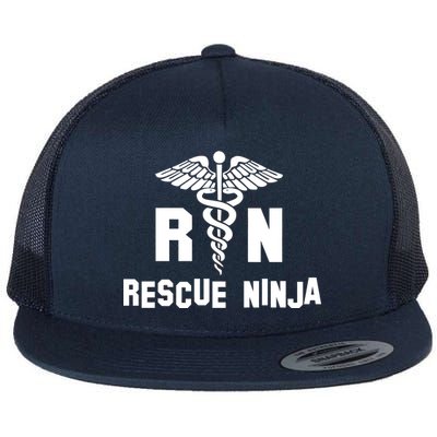 Rescue Ninja RN Nurse Flat Bill Trucker Hat