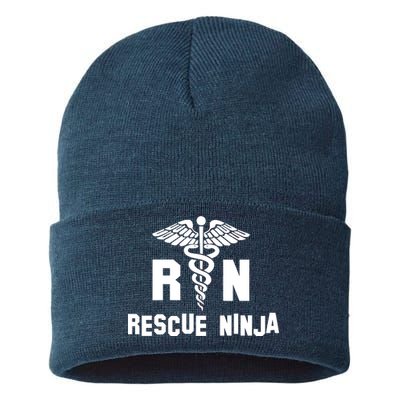 Rescue Ninja RN Nurse Sustainable Knit Beanie