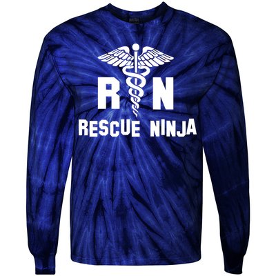 Rescue Ninja RN Nurse Tie-Dye Long Sleeve Shirt