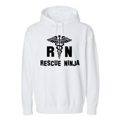 Rescue Ninja RN Nurse Garment-Dyed Fleece Hoodie