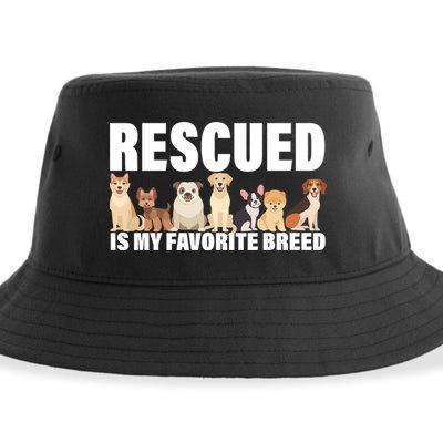 Rescued Is My Favorite Breed Sustainable Bucket Hat