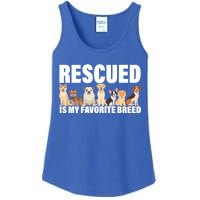 Rescued Is My Favorite Breed Ladies Essential Tank