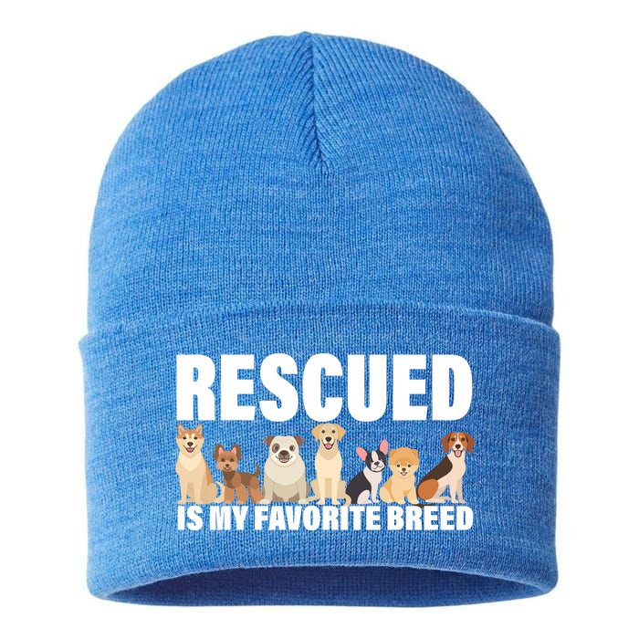 Rescued Is My Favorite Breed Sustainable Knit Beanie