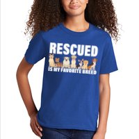 Rescued Is My Favorite Breed Kids T-Shirt