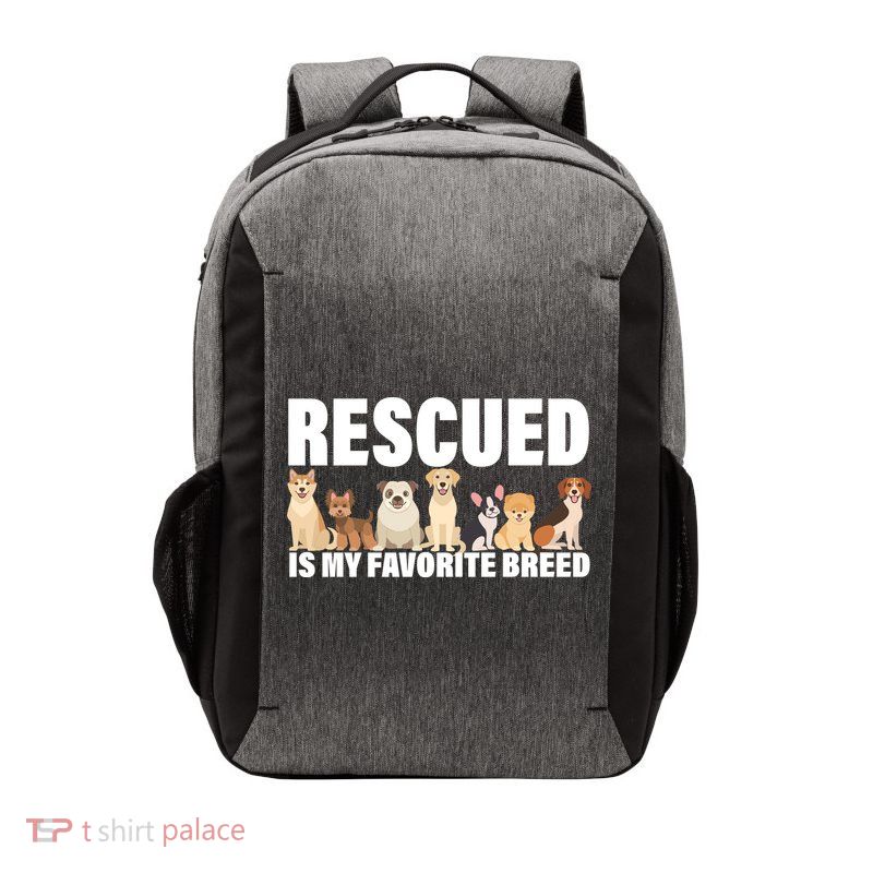 Rescued Is My Favorite Breed Vector Backpack