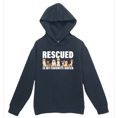 Rescued Is My Favorite Breed Urban Pullover Hoodie