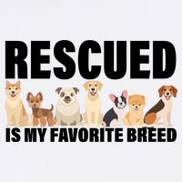 Rescued Is My Favorite Breed Garment-Dyed Sweatshirt