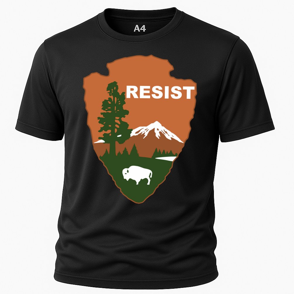 Resist. Earth DayNational Park Rangers Spoof Logo Cooling Performance Crew T-Shirt