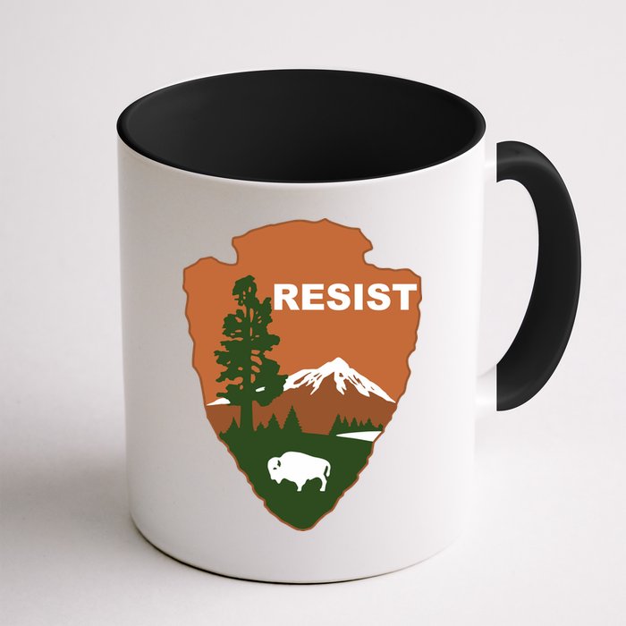 Resist. Earth DayNational Park Rangers Spoof Logo Mug