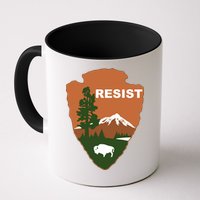 Resist. Earth DayNational Park Rangers Spoof Logo Mug