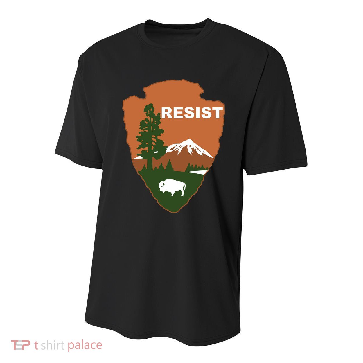 Resist. Earth DayNational Park Rangers Spoof Logo Youth Performance Sprint T-Shirt