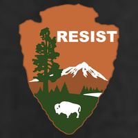 Resist. Earth DayNational Park Rangers Spoof Logo Trucker Hat