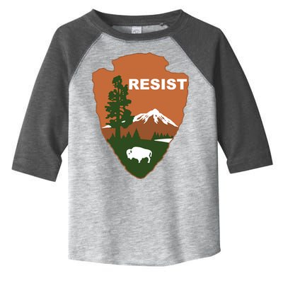 Resist. Earth DayNational Park Rangers Spoof Logo Toddler Fine Jersey T-Shirt