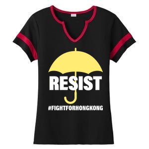 Resist. Fight For Hong Kong Ladies Halftime Notch Neck Tee