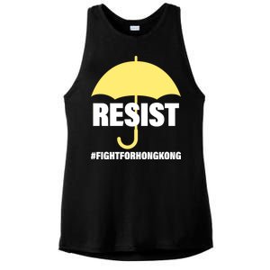 Resist. Fight For Hong Kong Ladies PosiCharge Tri-Blend Wicking Tank