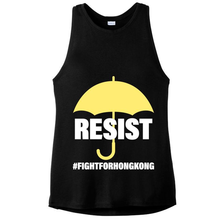 Resist. Fight For Hong Kong Ladies PosiCharge Tri-Blend Wicking Tank
