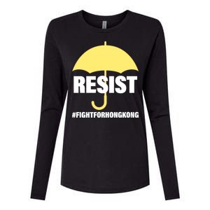 Resist. Fight For Hong Kong Womens Cotton Relaxed Long Sleeve T-Shirt