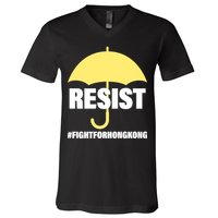 Resist. Fight For Hong Kong V-Neck T-Shirt