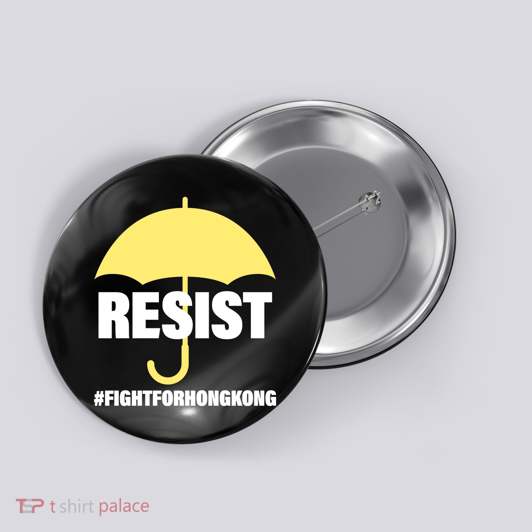 Resist. Fight For Hong Kong Button