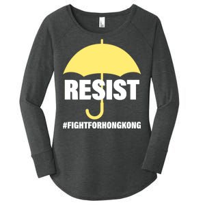 Resist. Fight For Hong Kong Women's Perfect Tri Tunic Long Sleeve Shirt