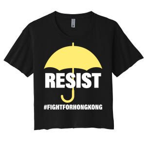 Resist. Fight For Hong Kong Women's Crop Top Tee