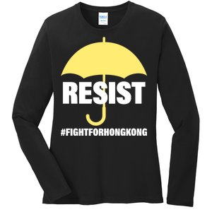 Resist. Fight For Hong Kong Ladies Long Sleeve Shirt