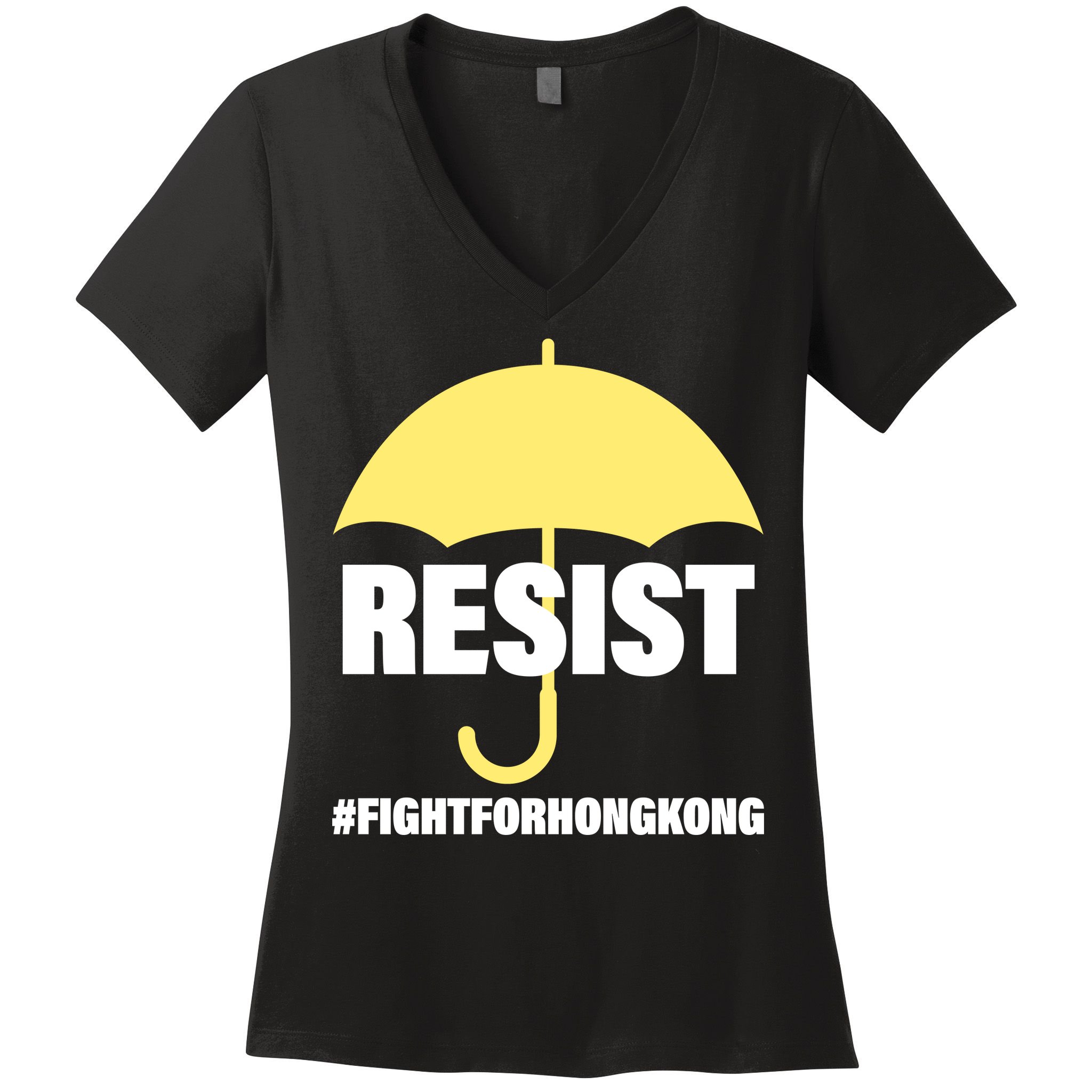 Resist. Fight For Hong Kong Women's V-Neck T-Shirt