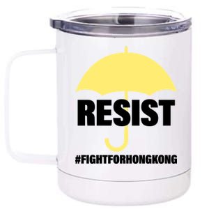 Resist. Fight For Hong Kong 12 oz Stainless Steel Tumbler Cup