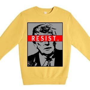 Resist. President Donald Trump Anti Trump The Resistance Premium Crewneck Sweatshirt