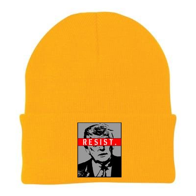 Resist. President Donald Trump Anti Trump The Resistance Knit Cap Winter Beanie