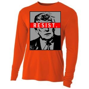 Resist. President Donald Trump Anti Trump The Resistance Cooling Performance Long Sleeve Crew