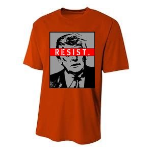 Resist. President Donald Trump Anti Trump The Resistance Youth Performance Sprint T-Shirt