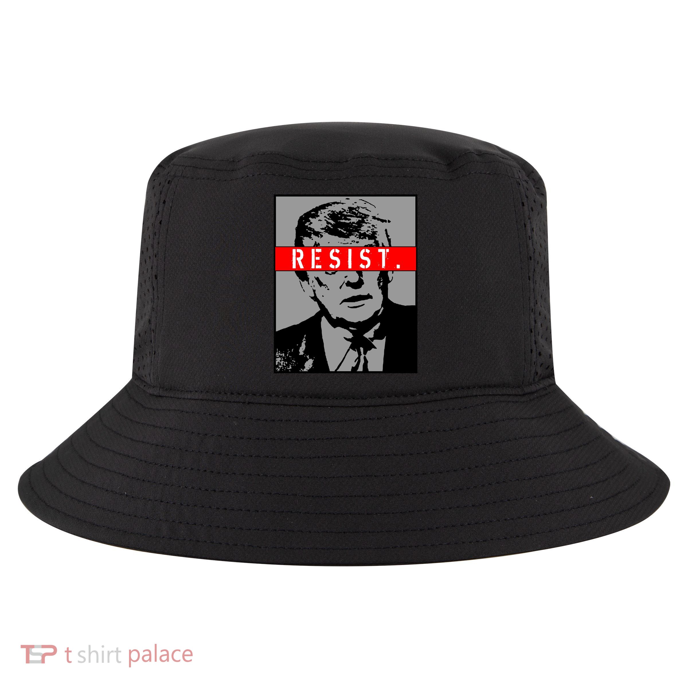 Resist. President Donald Trump Anti Trump The Resistance Cool Comfort Performance Bucket Hat